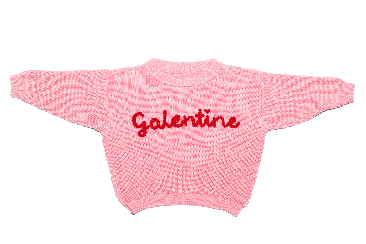 Embroidered Love Collection Knit Sweater