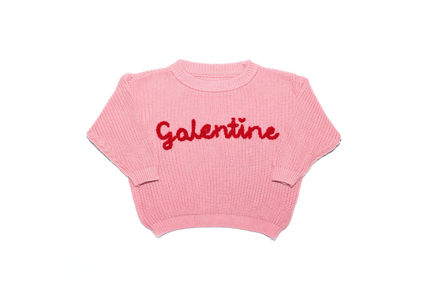 Embroidered Love Collection Knit Sweater
