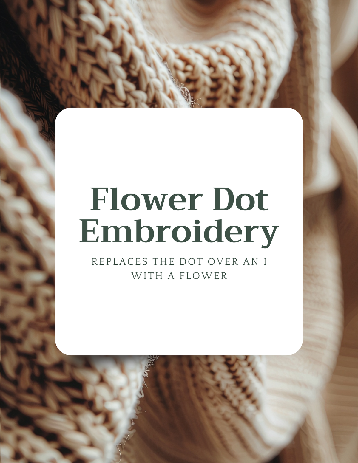 Flower Dot Embroidery