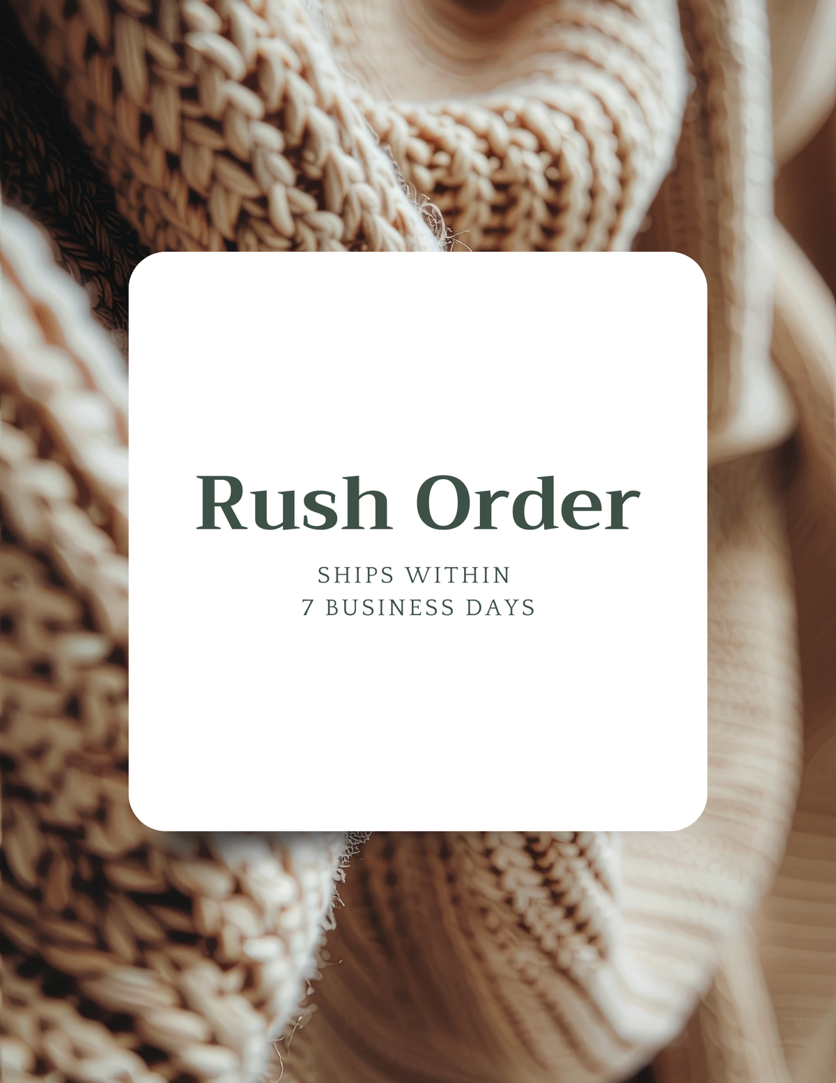 Rush Order
