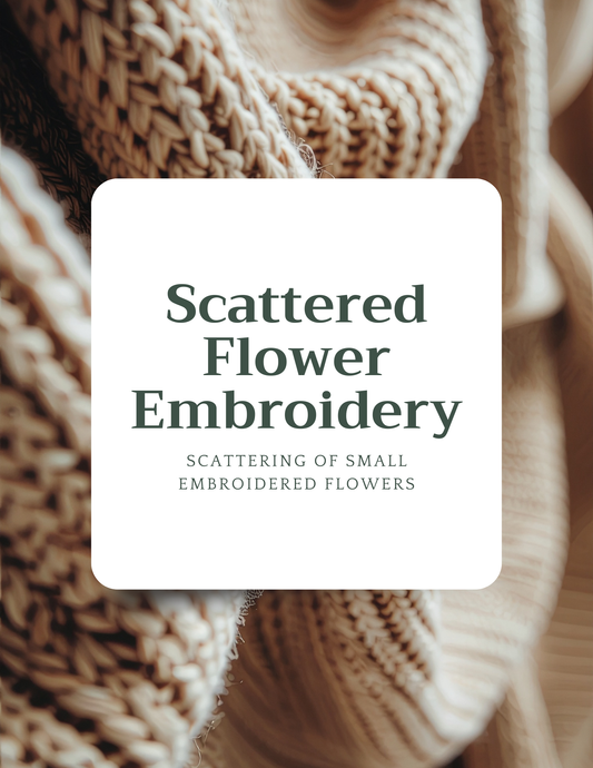 Scattered Flower Embroidery