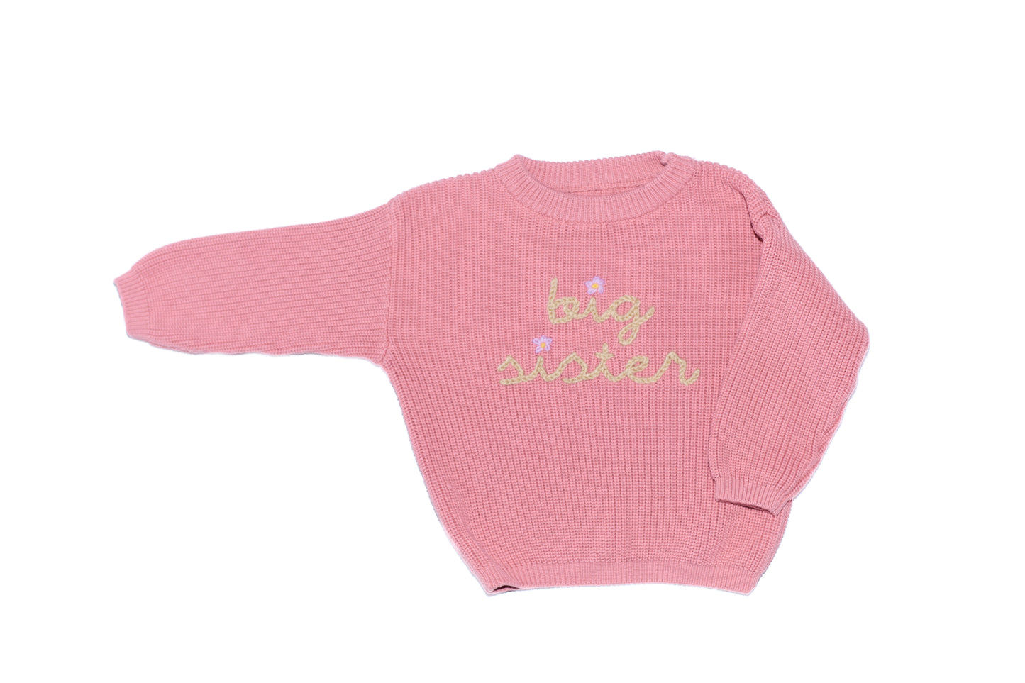 Embroidered Sibling Knit Sweater